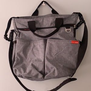 Saying good-bye to my Skip Hop Messenger bag.